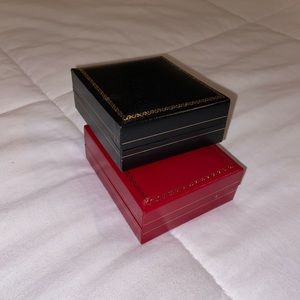 Jewelry boxes red and black